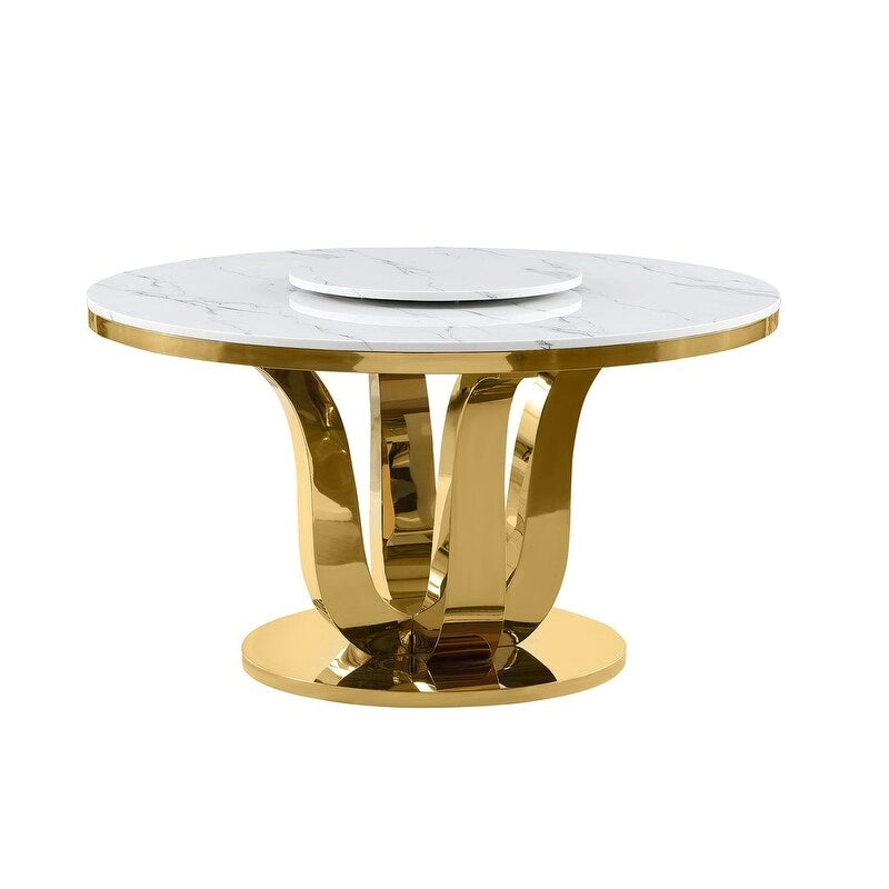 Ensemble de salle à manger rond 5 pièces Best Quality Furniture D325-SC314-7