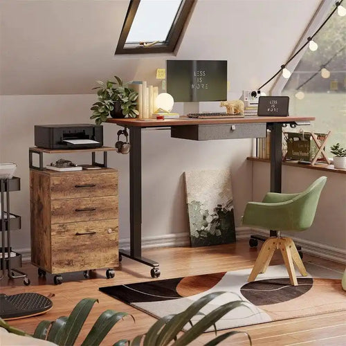 Classeur à roulettes à 3 tiroirs - 16 cm (P) x 76,5 cm (L) x 55 cm (H)