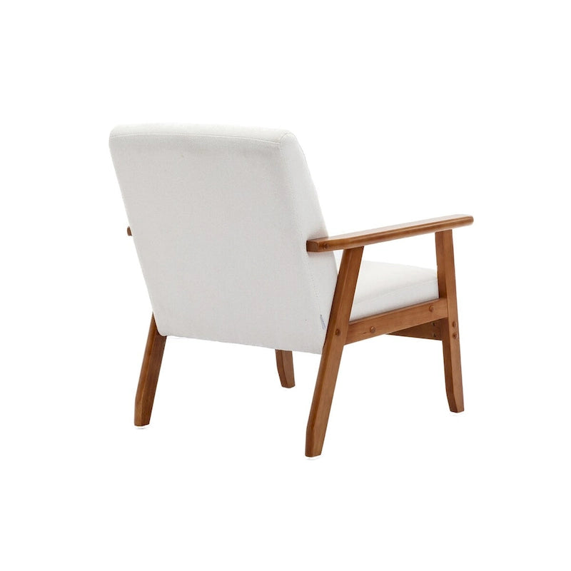 Ensemble de 2 fauteuils d'appoint avec table d'appoint et accoudoirs pour salon, chambre ou bureau - 78 cm (H) x 65 cm (L) x 71 cm (P)