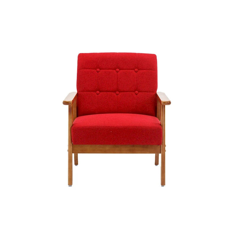 Ensemble de 2 fauteuils d'appoint avec table d'appoint et accoudoirs pour salon, chambre ou bureau - 78 cm (H) x 65 cm (L) x 71 cm (P)