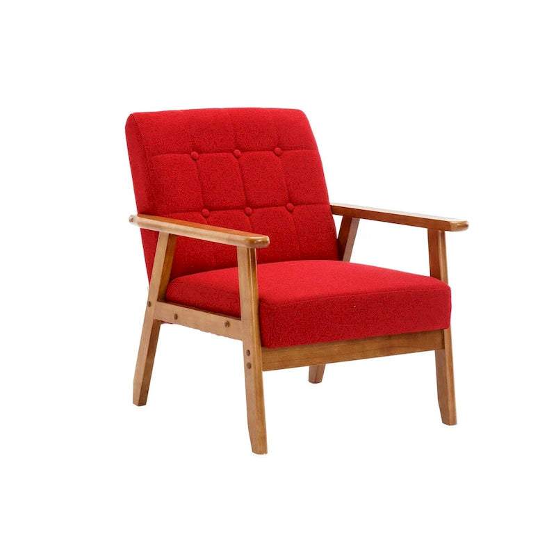 Ensemble de 2 fauteuils d'appoint avec table d'appoint et accoudoirs pour salon, chambre ou bureau - 78 cm (H) x 65 cm (L) x 71 cm (P)