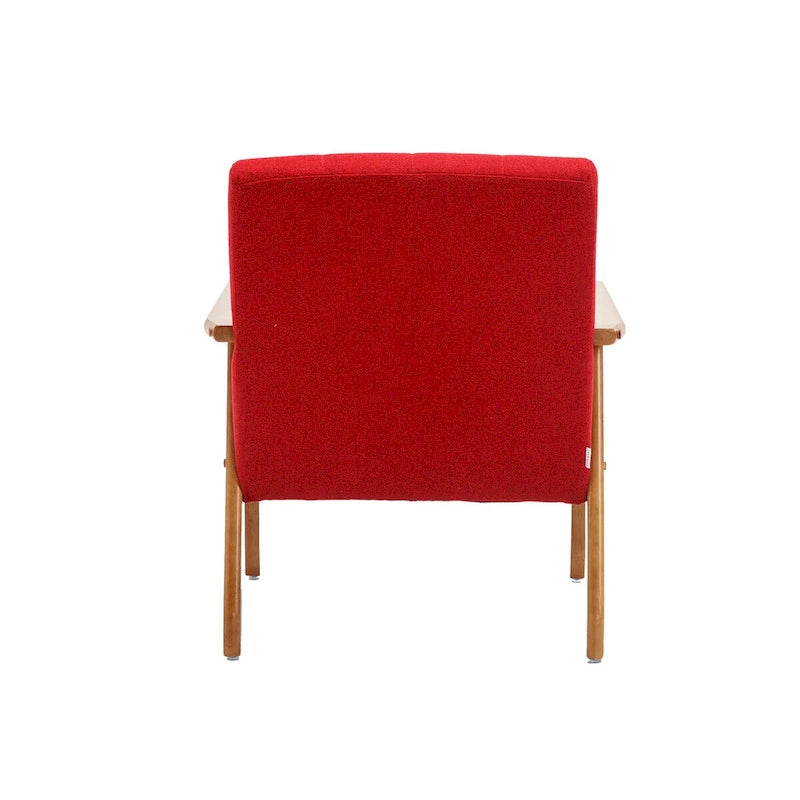 Ensemble de 2 fauteuils d'appoint avec table d'appoint et accoudoirs pour salon, chambre ou bureau - 78 cm (H) x 65 cm (L) x 71 cm (P)