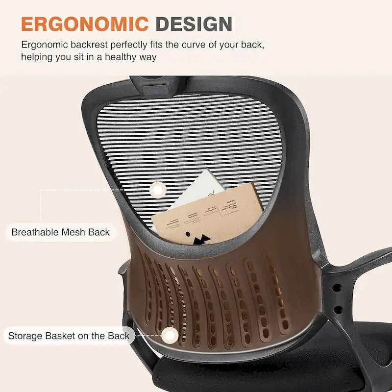 Chaise de bureau ergonomique, chaise de bureau à dossier haut avec appui-tête, chaise de bureau pivotante en maille pour ordinateur à domicile
