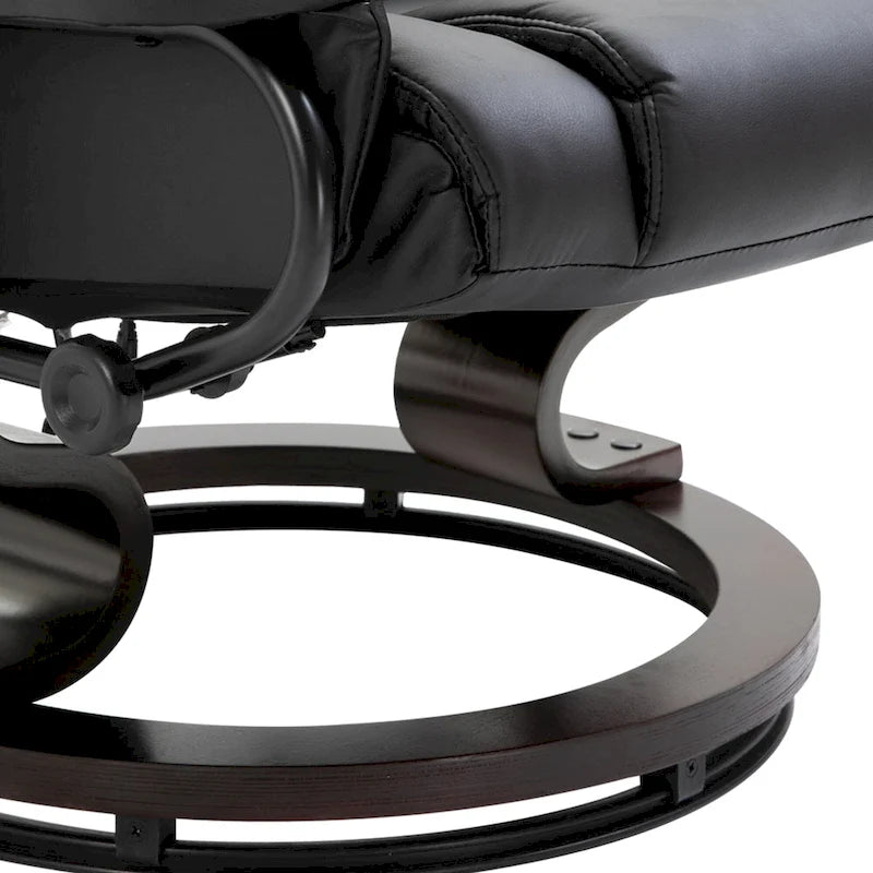 Fauteuil de massage inclinable HOMCOM avec repose-pieds ottoman