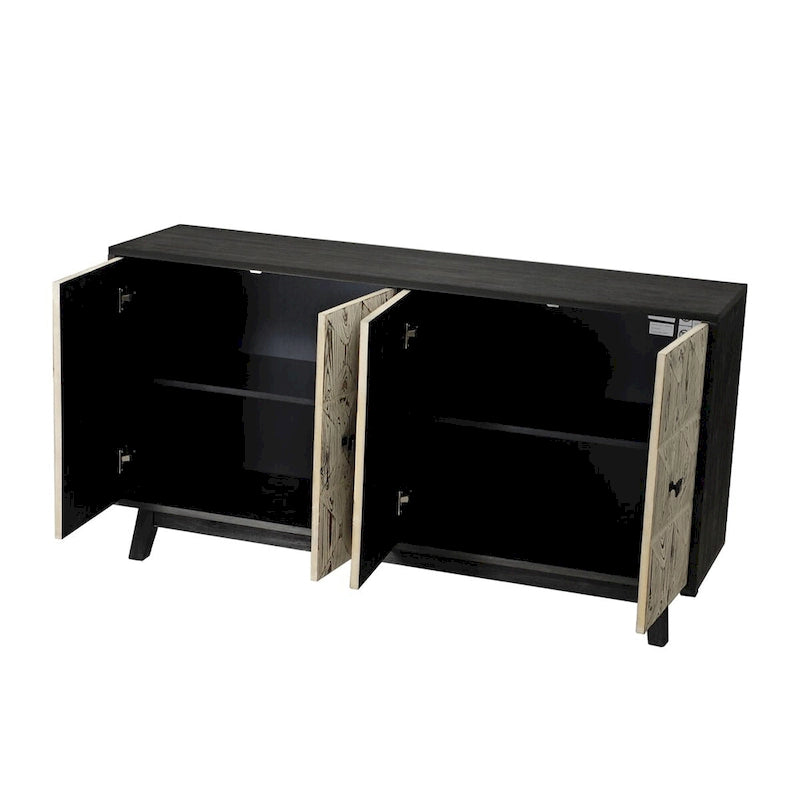 Buffet vintage à 59 844 portes, buffet autoportant, meuble de rangement