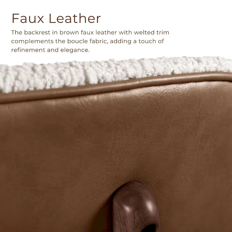 Ensemble de salle à manger 7 pièces Beau II en noyer style milieu du siècle de Furniture of America