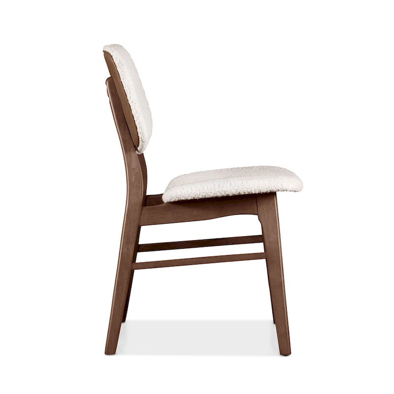 Ensemble de salle à manger 7 pièces Beau II en noyer style milieu du siècle de Furniture of America