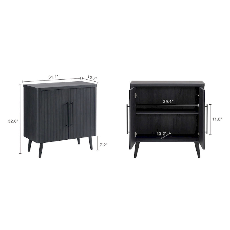 Meuble d'appoint Jodie de style Mid-Century, Manhattan Comfort
