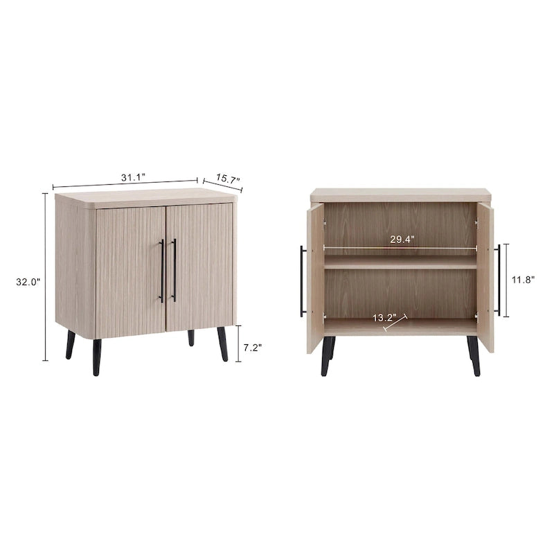 Meuble d'appoint Jodie de style Mid-Century, Manhattan Comfort
