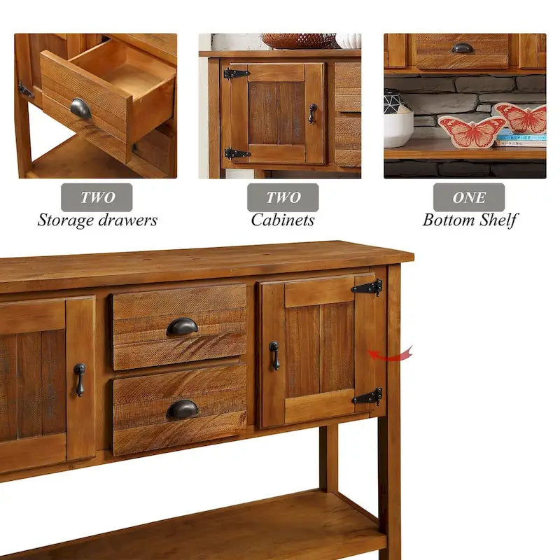 Console buffet 48 avec 2 tiroirs - Non disponible