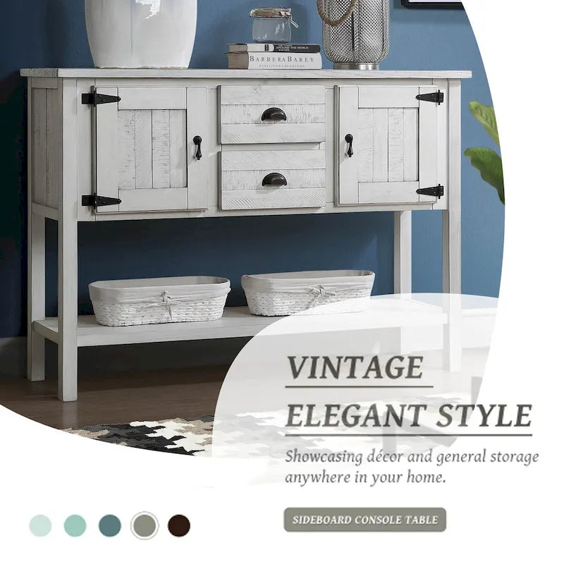Console buffet 48 avec 2 tiroirs - Non disponible