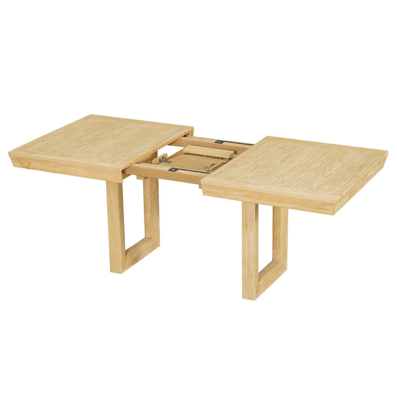 Ensemble de table à manger extensible 7 pièces