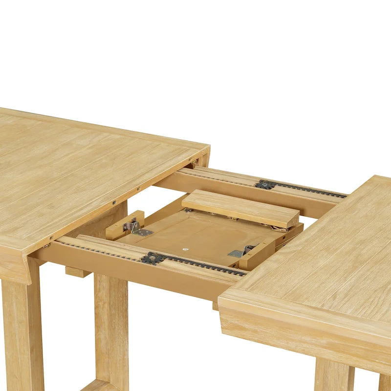 Ensemble de table à manger extensible 7 pièces