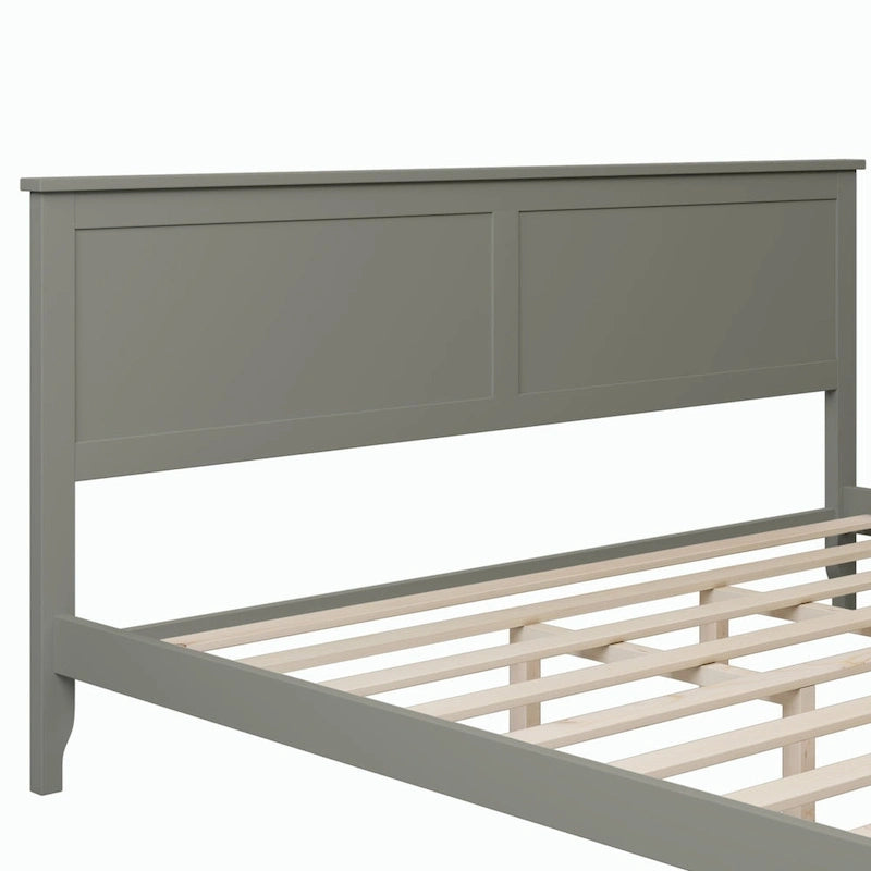 Lit plateforme moderne en bois massif
