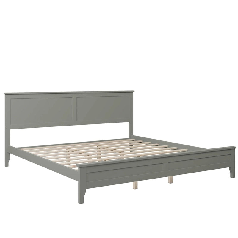 Lit plateforme moderne en bois massif
