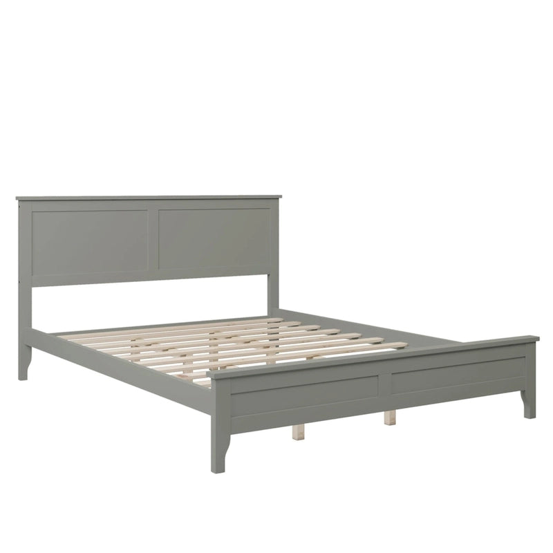 Lit plateforme moderne en bois massif