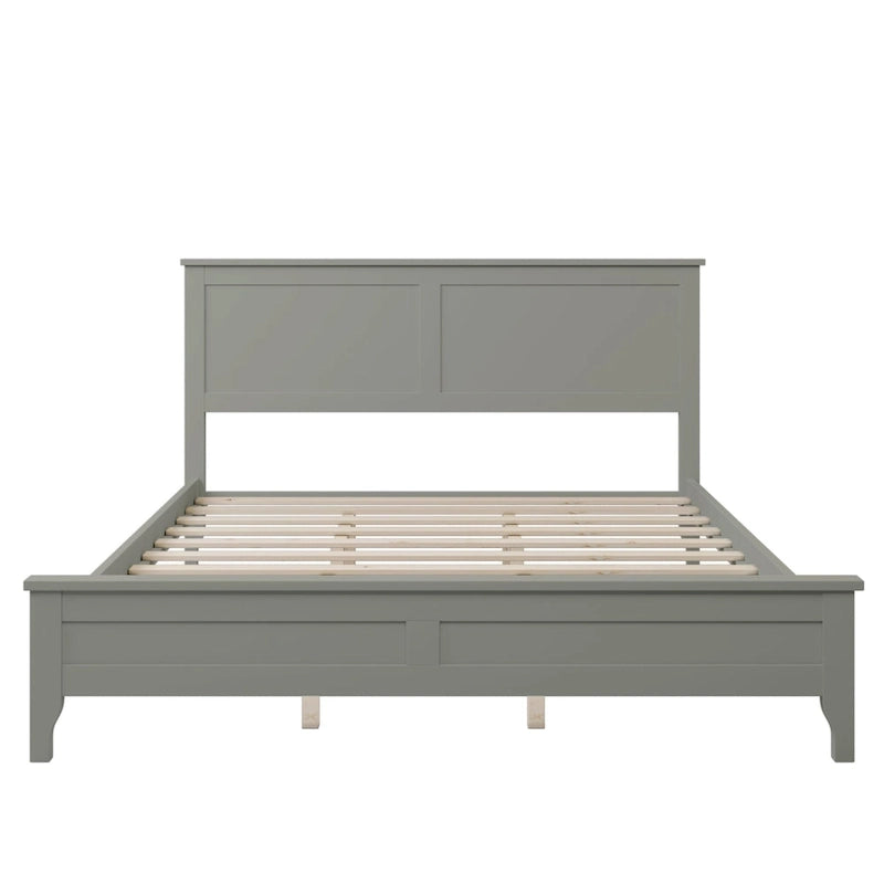 Lit plateforme moderne en bois massif