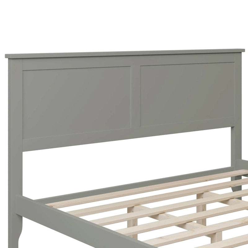Lit plateforme moderne en bois massif