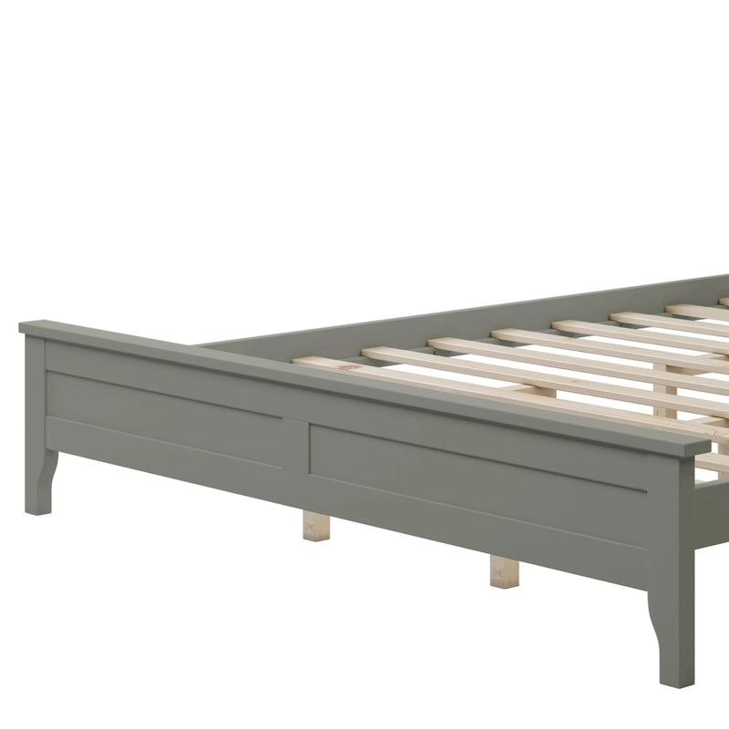 Lit plateforme moderne en bois massif