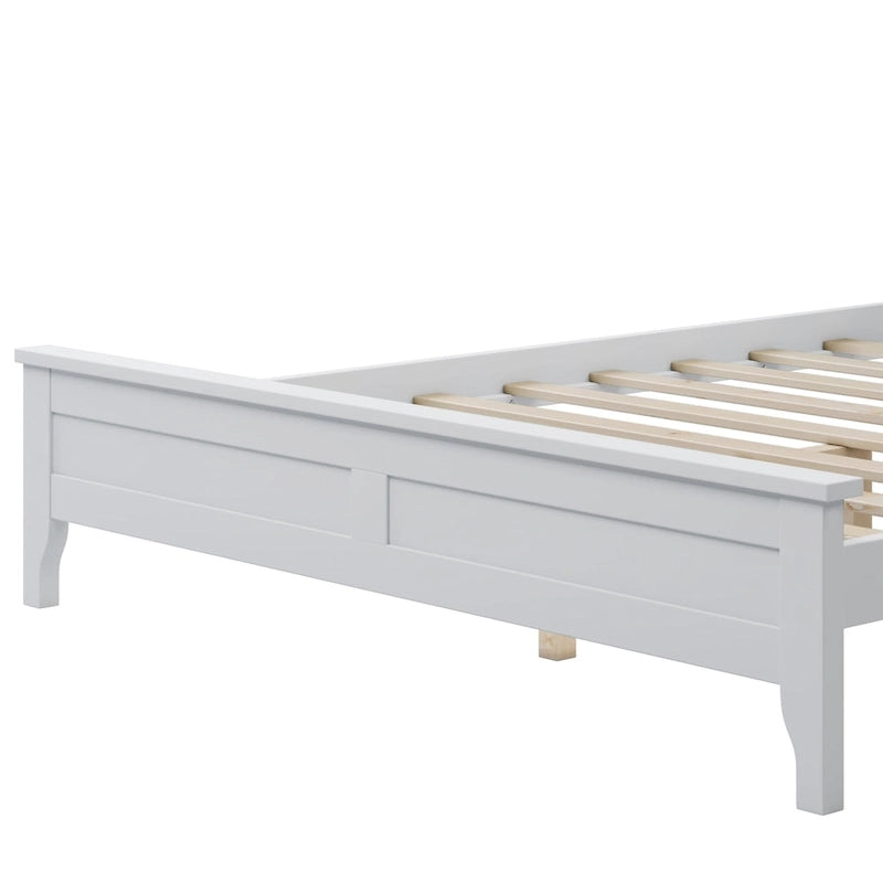 Lit plateforme moderne en bois massif