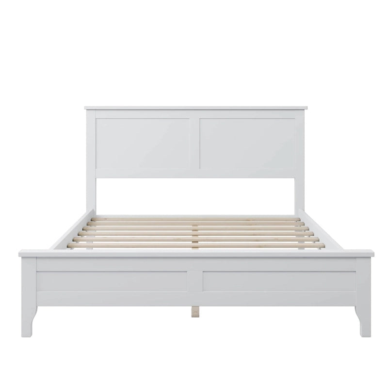 Lit plateforme moderne en bois massif