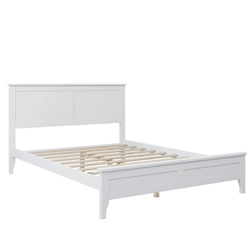 Lit plateforme moderne en bois massif