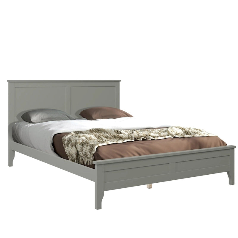 Lit plateforme moderne en bois massif