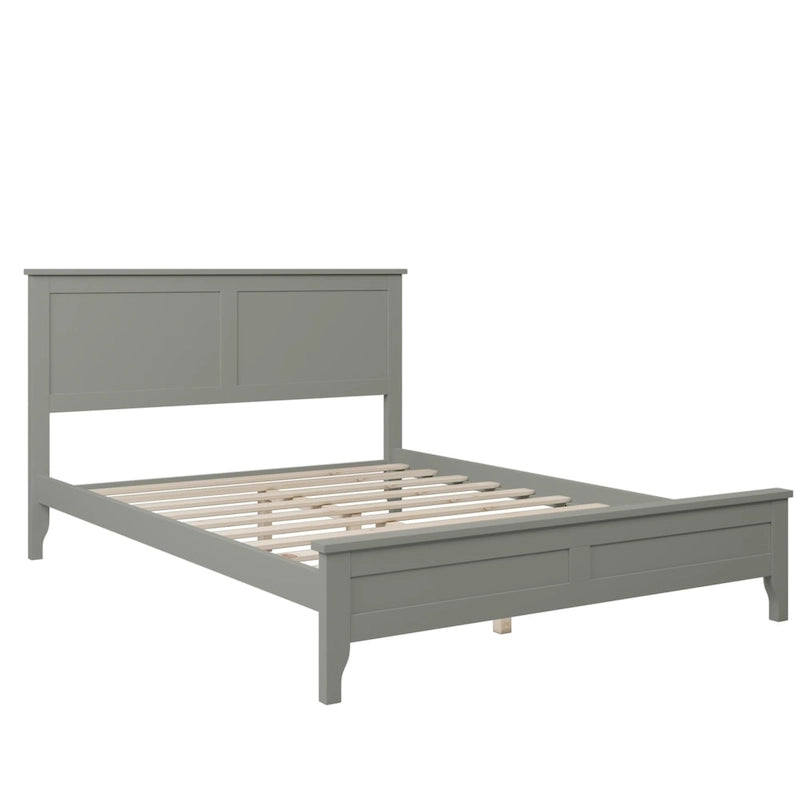 Lit plateforme moderne en bois massif