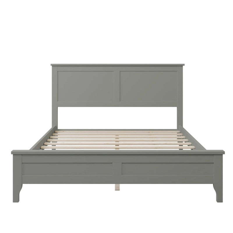 Lit plateforme moderne en bois massif