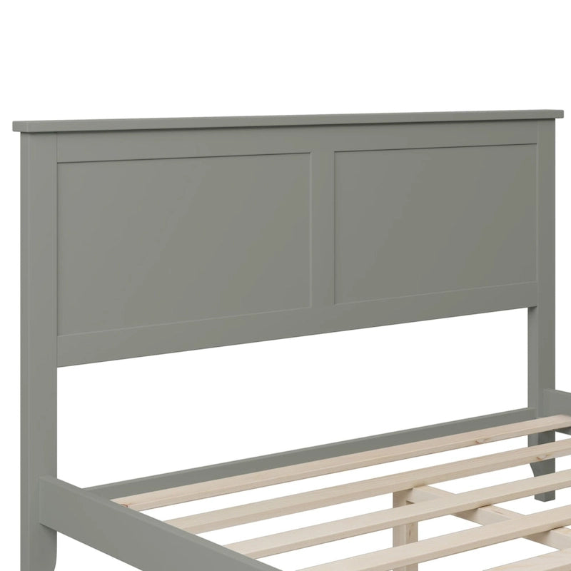 Lit plateforme moderne en bois massif