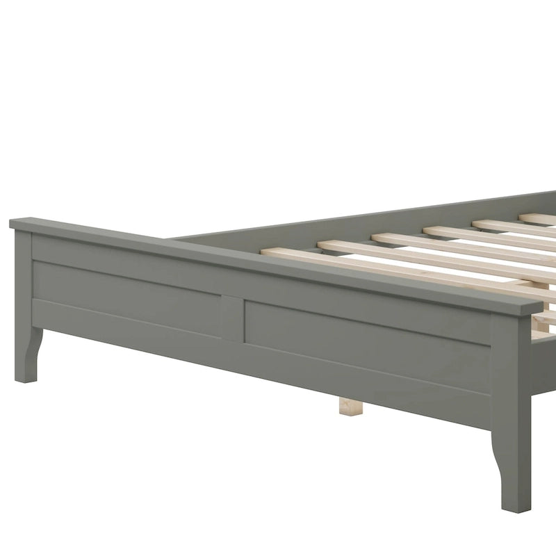 Lit plateforme moderne en bois massif