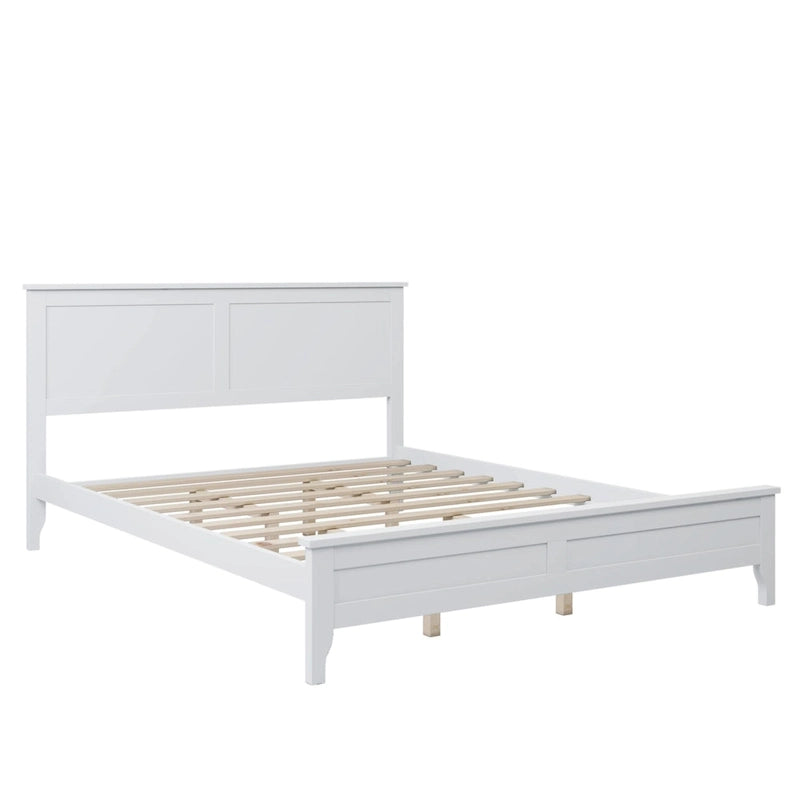 Lit plateforme moderne en bois massif