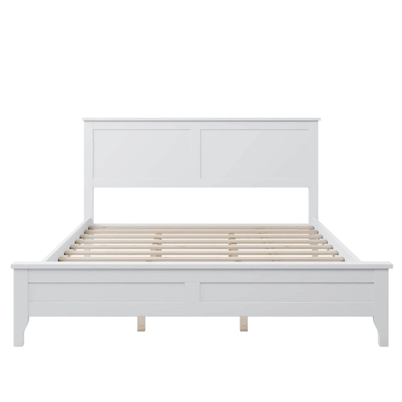 Lit plateforme moderne en bois massif