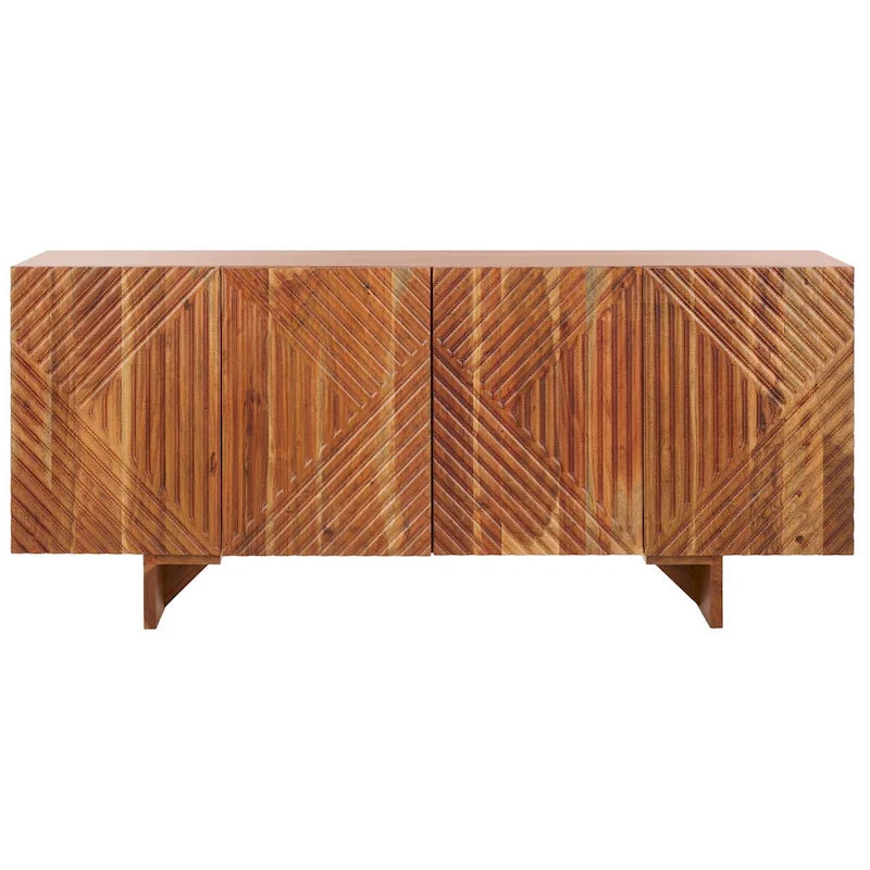 Buffet en bois SAFAVIEH Couture Hewitt à 4 portes - 173 cm (L) x 46 cm (P) x 76 cm (H)